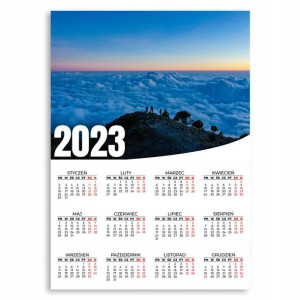 Kalendarz Ścienny 2023 Roczny 50x70 Wzory Miasto