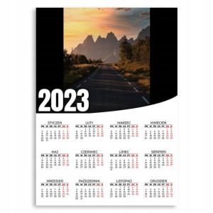 Kalendarz Ścienny 2023 Roczny 50x70 Wzory Niebo