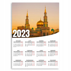 Kalendarz Ścienny 2023 Roczny 50x70 Wzory Niebo