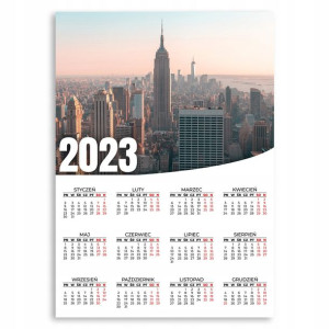 Kalendarz Ścienny 2023 Roczny 50x70 Wzory Palmy