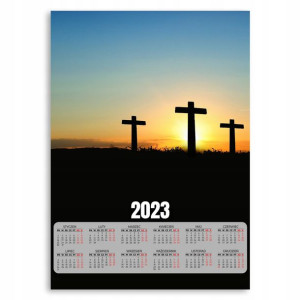 Kalendarz Ścienny 2023 Roczny 50x70 Wzory Religia