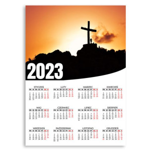 Kalendarz Ścienny 2023 Roczny 50x70 Wzory Religia