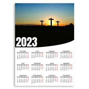 Kalendarz Ścienny 2023 Roczny 50x70 Wzory Religia