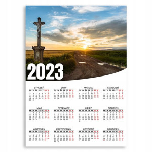 Kalendarz Ścienny 2023 Roczny 50x70 Wzory Religia