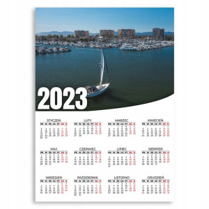 Kalendarz Ścienny 2023 Roczny 50x70 Wzory Widok