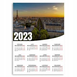 Kalendarz Ścienny 2023 Roczny 50x70 Wzory Widok