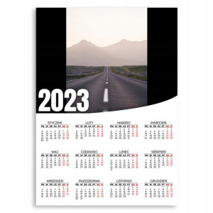 Kalendarz Ścienny 2023 Roczny 50x70 Wzory Widok