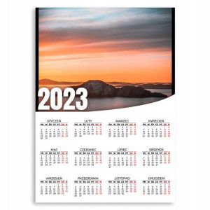 Kalendarz Ścienny 2023 Roczny 50x70 Wzory Widok