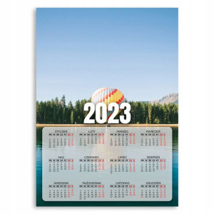 Kalendarz Ścienny 2023 Roczny 50x70cm Wzory Balony
