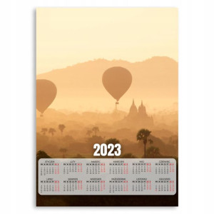 Kalendarz Ścienny 2023 Roczny 50x70cm Wzory Balony