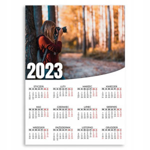 Kalendarz Ścienny 2023 Rok 50x70cm Fotograf Wzory