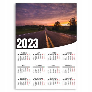 KALENDARZ ŚCIENNY 2023 ROK 50x70cm Krajobraz Wzory