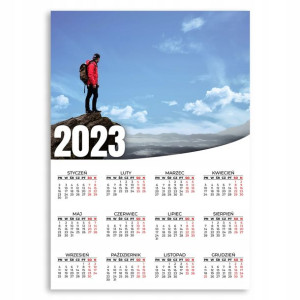 Kalendarz Ścienny 2023 Rok 50x70cm Niebo Wzory