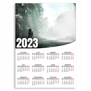 Kalendarz Ścienny 2023 Rok 50x70cm Poranek Wzory
