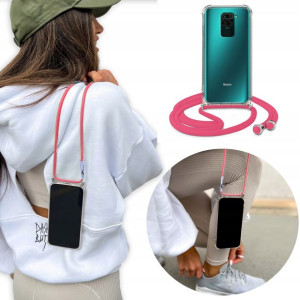 Etui Crossbody do XIAOMI REDMI NOTE 9 PRO Różowy