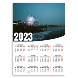 Kalendarz Ścienny 2023 Rok 50x70cm Wybrzeże Wzory