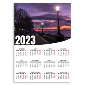 Kalendarz Ścienny 2023 Rok 50x70cm Wybrzeże Wzory