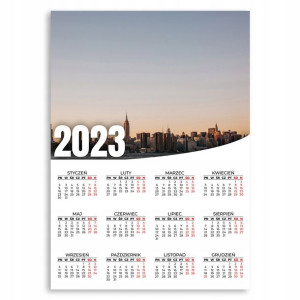 Kalendarz Ścienny 2023 Rok XL 50x70cm Miasta Wzory