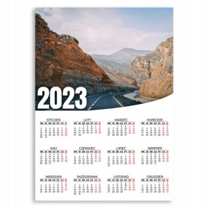 Kalendarz Ścienny 2023 Rok XL 50x70cm Natura Wzory
