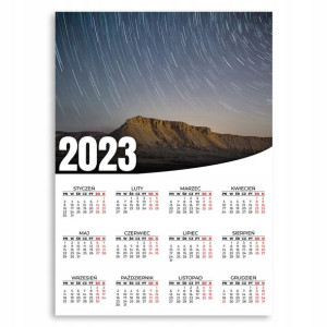 Kalendarz Ścienny 2023 Rok XL 50x70cm Nocne Wzory