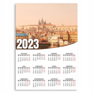 Kalendarz Ścienny 2023 Rok XL 50x70cm Zamek Wzory