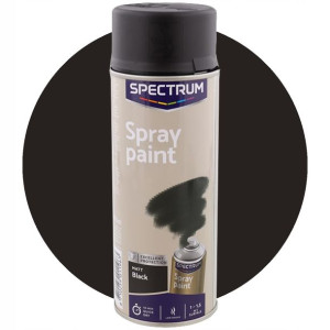 Farba W Sprayu Czarna Akrylowa Szybkoschnąca Mat