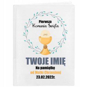 KOMUNIJNY ALBUM na Zdjęcia I Komunia PAMIĄTKA IMIĘ