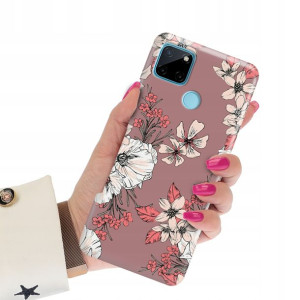 Etui Crystal Grube 2mm do REALME C25Y Marble Wzory