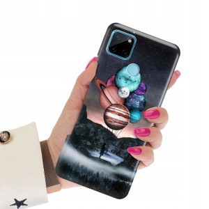 Etui Crystal Grube 2mm do REALME C25Y Modne Wzory