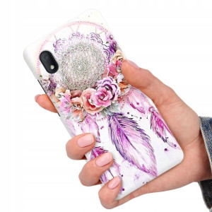 Etui do ALCATEL 1B 2020 Case BOHO Leaves Top Wzory