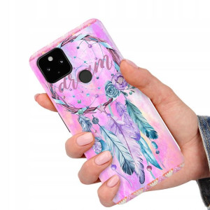 Etui do GOOGLE PIXEL 4A 5G Case BOHO Leaves Wzory