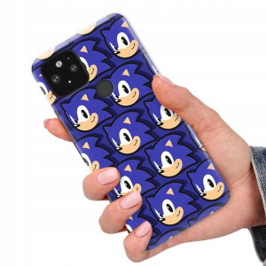 Etui do GOOGLE PIXEL 5 Case SONIC Błyskawica Wzory