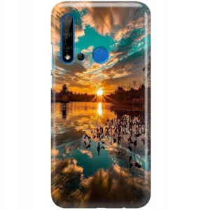 ETUI + SZKŁO Do HUAWEI P20 LITE 2019 Case Wzory