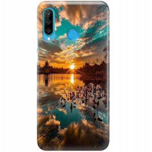 ETUI + SZKŁO Do HUAWEI P30 LITE Obudowa TOP Wzory