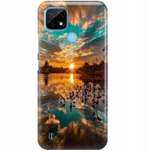 ETUI + SZKŁO Do REALME C17 RMX2103 Case Top Wzory