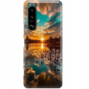 ETUI + SZKŁO Do SONY XPERIA 5 III Case Modne Wzory