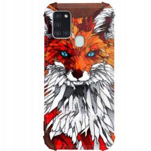 Etui Anti-Shock do SAMSUNG A21s Case Męskie Wzory