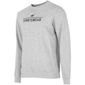 Bluza męska 4f chłodny jasny szary melanż h4z22 blm350 27s