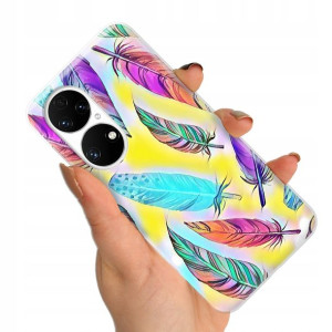 Etui do HUAWEI P50 Obudowa Case BOHO Leaves Wzory