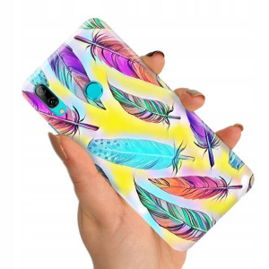Etui do HUAWEI Y7 2019 Case BOHO Leaves Top Wzory
