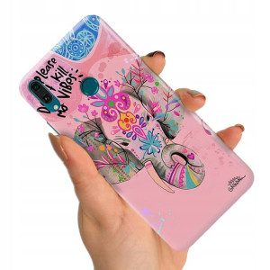 Etui do HUAWEI Y9 2019 Obudowa Case Wzory + SZKŁO
