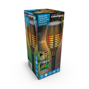 Grundig - lampa solarna z efektem płomienia świecy duża 48 cm