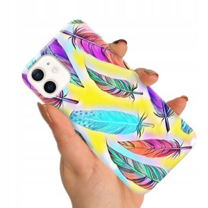 Etui do iPHONE 12 Obudowa Case BOHO Leaves Wzory