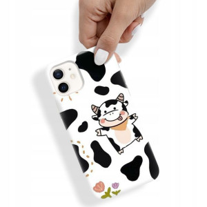 Etui do iPHONE 12 Obudowa KRÓWKA COW Case Wzory