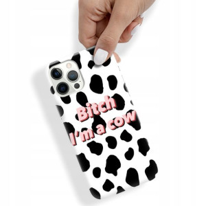 Etui do iPHONE 12 PRO MAX Obudowa KRÓWKA COW Wzory