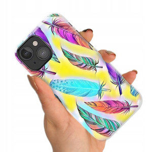 Etui do IPHONE 13 MINI Case BOHO Leaves Top Wzory