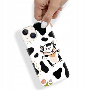 Etui do IPHONE 13 MINI Obudowa KRÓWKA COW Wzory