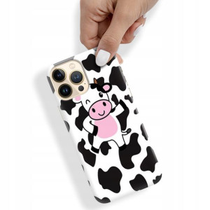 Etui do IPHONE 13 PRO MAX Obudowa KRÓWKA COW Wzory