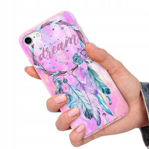 Etui do iPHONE 7/8 Obudowa Case BOHO Leaves Wzory