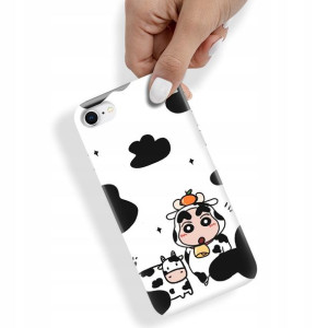 Etui do iPHONE SE 2020 Obudowa KRÓWKA COW Wzory